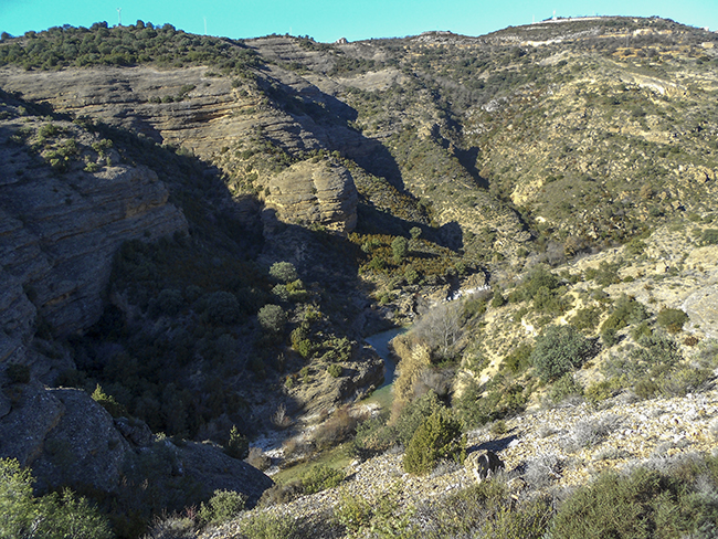 Descendo al Cañon del río Vero, Somontano de Barbastro