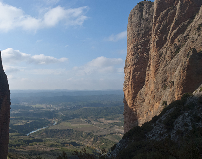 Vistas del Río Gállego Mallos de Riglos- Mallos Pinstón y Mallos Fire