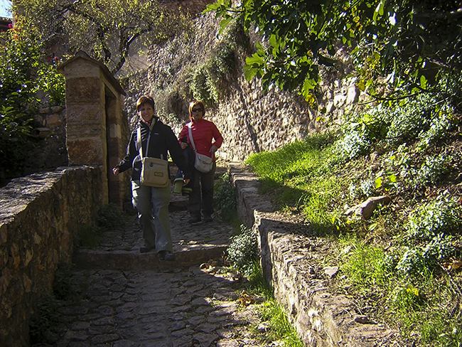 Comienza el descenso a las pasarelas de Alquezar