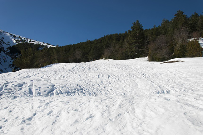 Ascension con raquetas de nieve al pico Pelopín