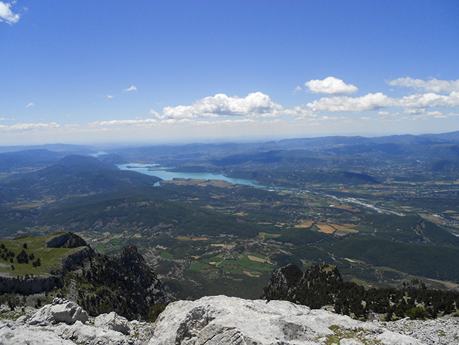 Embalse de Mediano desde Peña Montañesa